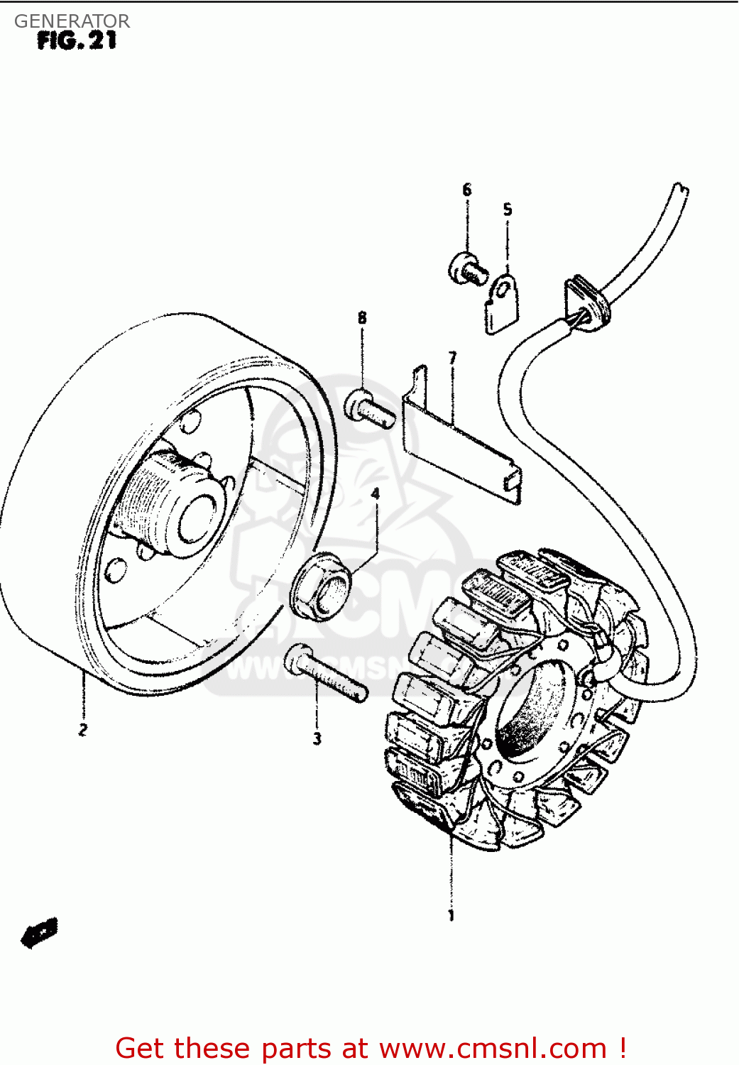 GENERATOR GS1100G 1986 (G) GENERAL EXPORT (E01)