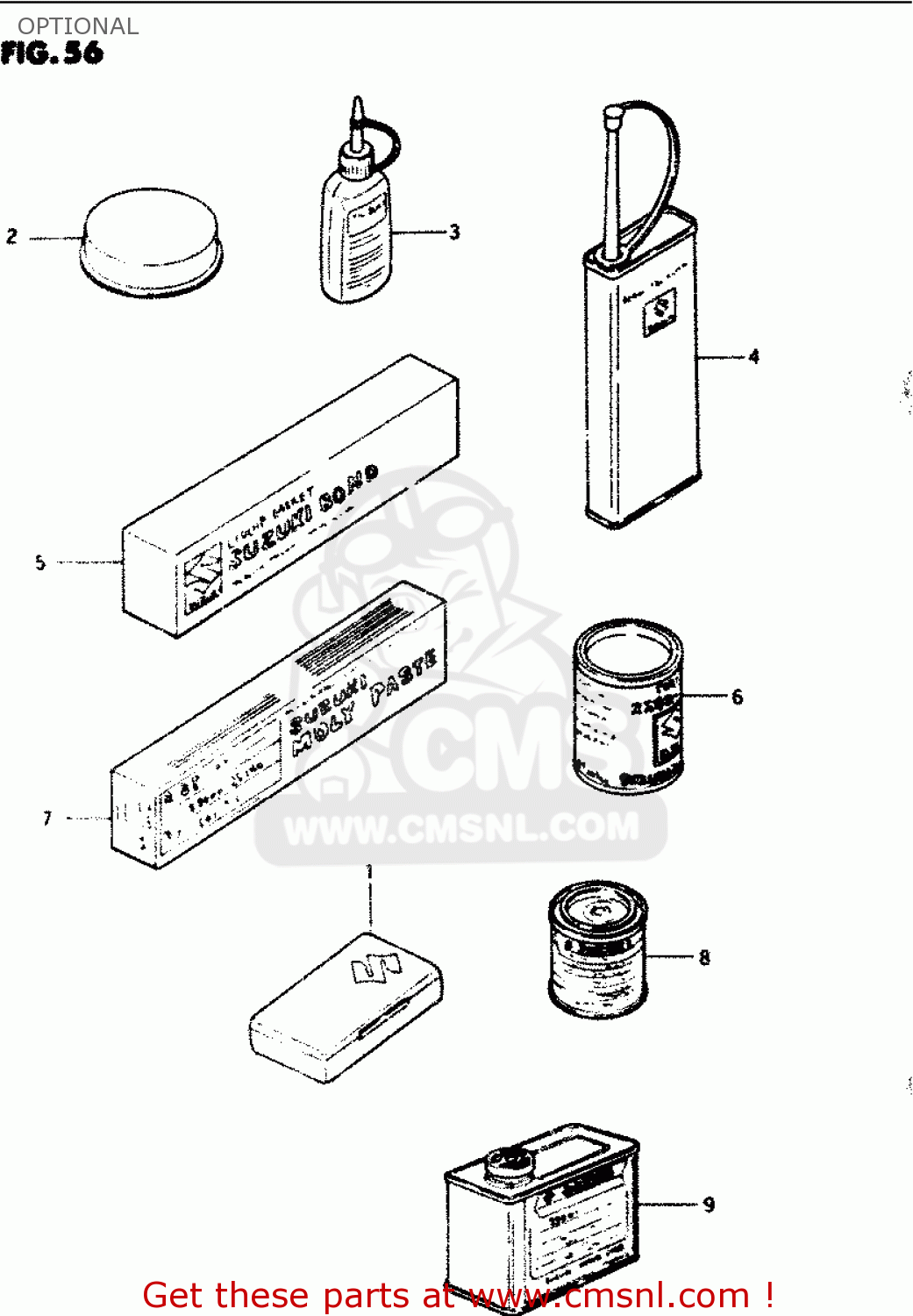 OPTIONAL GS1100G 1986 (G) GENERAL EXPORT (E01)