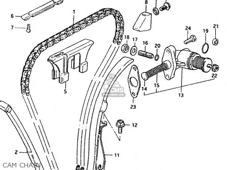 CAM CHAIN - GS1100G 1986 (G) GENERAL EXPORT (E01)