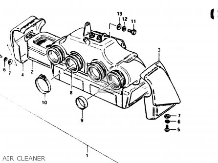 AIR CLEANER - GS1100G 1986 (G) GENERAL EXPORT (E01)