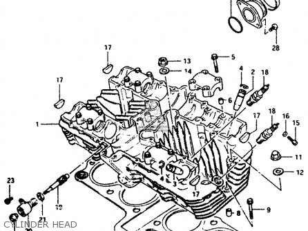 CYLINDER HEAD - GS1100G 1986 (G) GENERAL EXPORT (E01)