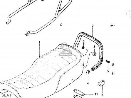SEAT - GS1100G 1986 (G) GENERAL EXPORT (E01)