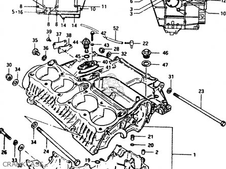 CRANKCASE - GS1100G 1986 (G) GENERAL EXPORT (E01)