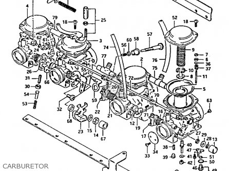 CARBURETOR - GS1100GK 1982 (Z) GENERAL EXPORT (E01)