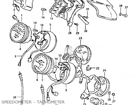 SPEEDOMETER - TACHOMETER - GS1100GK 1982 (Z) GENERAL EXPORT (E01)