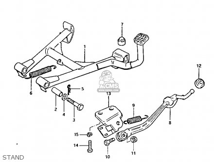 STAND - GS1100GK 1982 (Z) GENERAL EXPORT (E01)