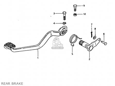 REAR BRAKE - GS1100GK 1982 (Z) GENERAL EXPORT (E01)