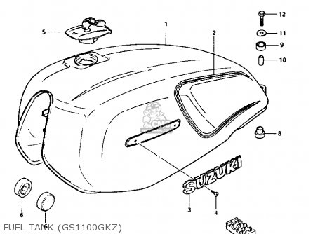 FUEL TANK (GS1100GKZ) - GS1100GK 1982 (Z) GENERAL EXPORT (E01)
