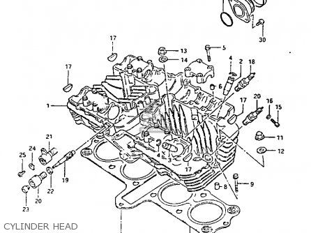 CYLINDER HEAD - GS1100GK 1982 (Z) GENERAL EXPORT (E01)
