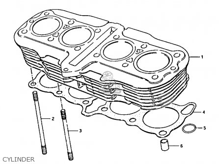 CYLINDER - GS1100GK 1982 (Z) GENERAL EXPORT (E01)