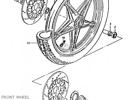 FRONT WHEEL - GS1100GK 1982 (Z) GENERAL EXPORT (E01)
