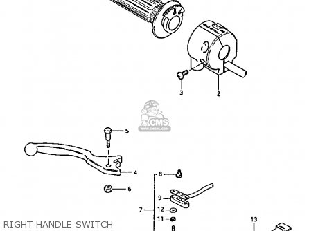 RIGHT HANDLE SWITCH - GS1100GK 1982 (Z) GENERAL EXPORT (E01)