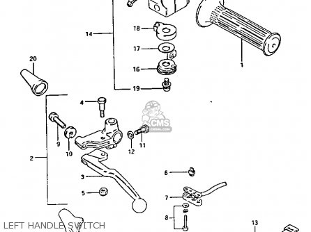 LEFT HANDLE SWITCH - GS1100GK 1982 (Z) GENERAL EXPORT (E01)