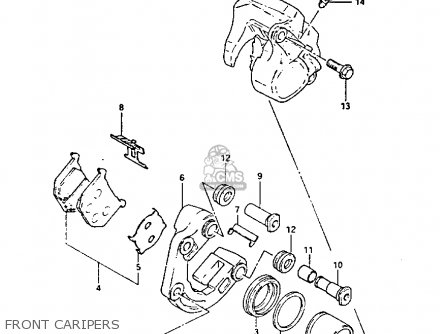 FRONT CARIPERS - GS1100GK 1982 (Z) GENERAL EXPORT (E01)