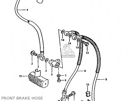 FRONT BRAKE HOSE - GS1100GK 1982 (Z) GENERAL EXPORT (E01)