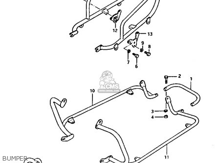 BUMPER - GS1100GK 1982 (Z) GENERAL EXPORT (E01)