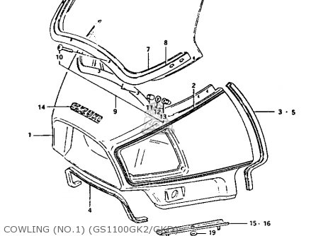 COWLING (NO.1) (GS1100GK2/GKD) - GS1100GK 1982 (Z) GENERAL EXPORT (E01)