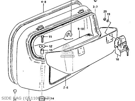 SIDE BAG (GS1100GKZ) - GS1100GK 1982 (Z) GENERAL EXPORT (E01)