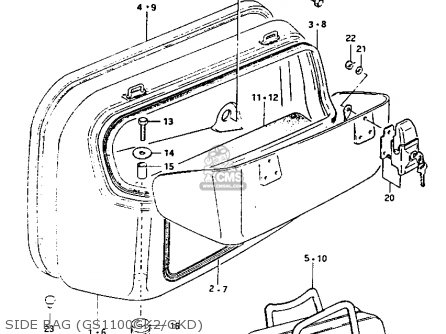 SIDE BAG (GS1100GK2/GKD) - GS1100GK 1982 (Z) GENERAL EXPORT (E01)