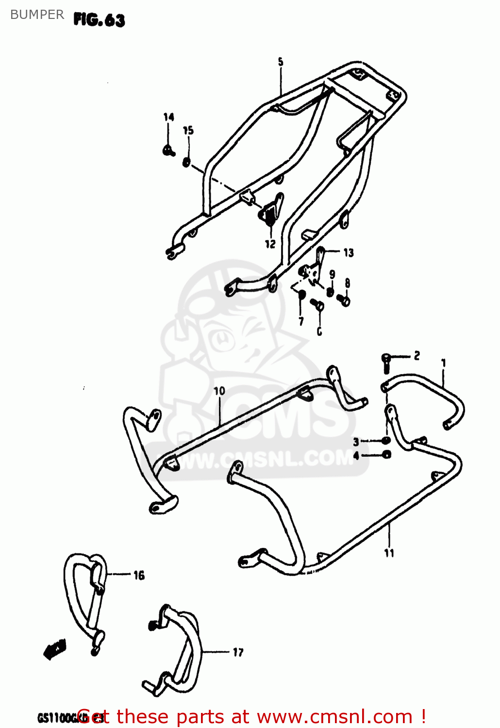 BUMPER GS1100GK 1982 (Z) USA (E03)