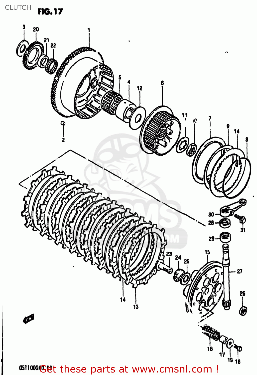 CLUTCH GS1100GK 1982 (Z) USA (E03)