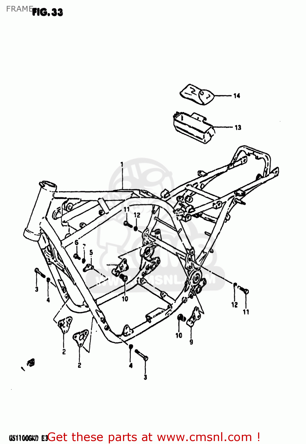 FRAME GS1100GK 1982 (Z) USA (E03)