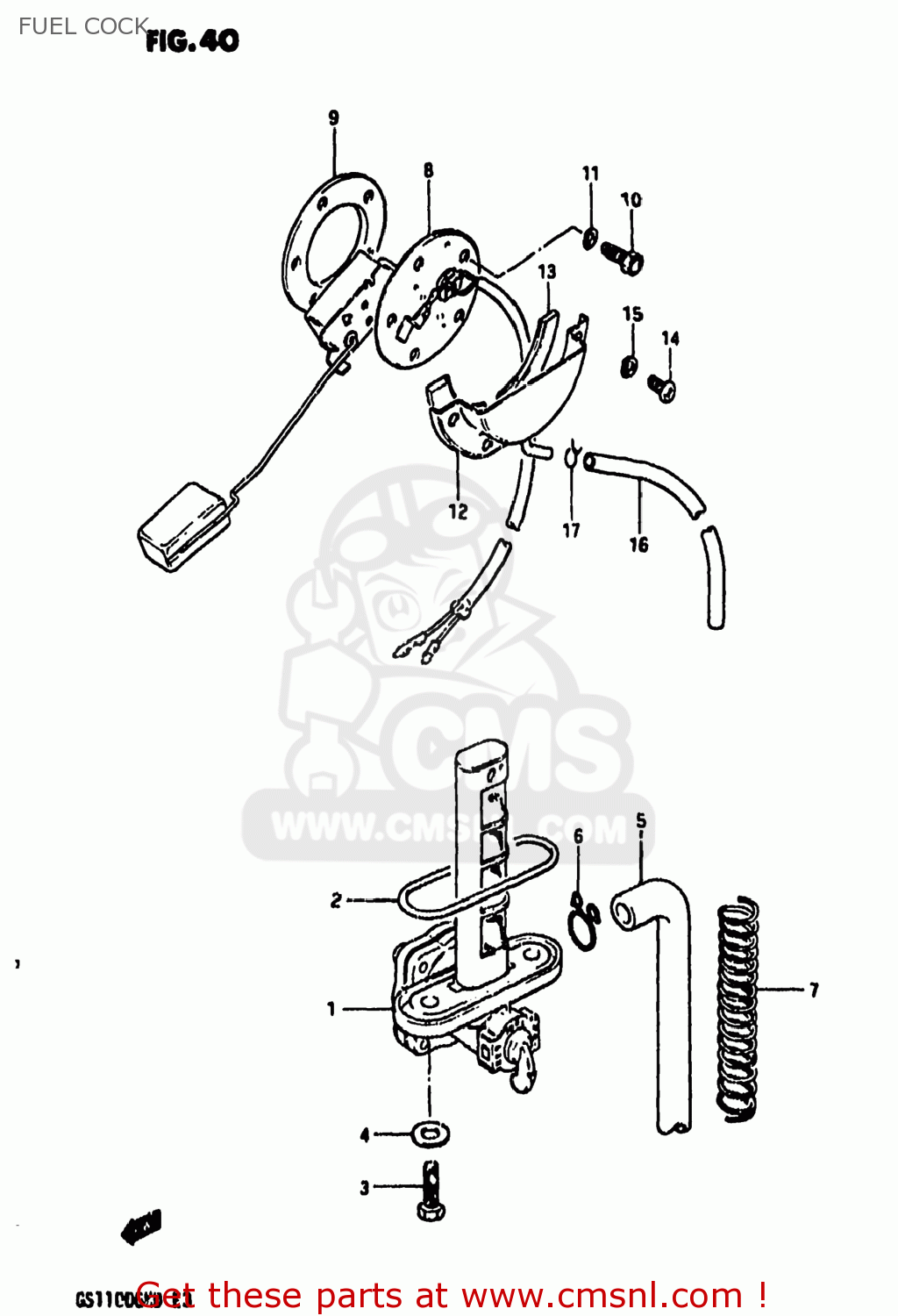 FUEL COCK GS1100GK 1982 (Z) USA (E03)