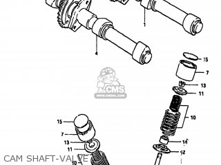CAM SHAFT-VALVE - GS1100GK 1982 (Z) USA (E03)
