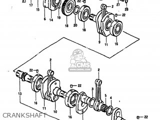 CRANKSHAFT - GS1100GK 1982 (Z) USA (E03)