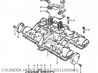 CYLINDER HEAD COVER (GS1100GKJ) - GS1100GK 1982 (Z) USA (E03)