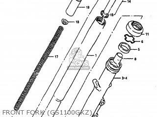 FRONT FORK (GS1100GKZ) - GS1100GK 1982 (Z) USA (E03)
