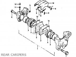 REAR CARIPERS - GS1100GK 1982 (Z) USA (E03)