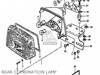 REAR COMBINATION LAMP - GS1100GK 1982 (Z) USA (E03)