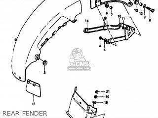 REAR FENDER - GS1100GK 1982 (Z) USA (E03)