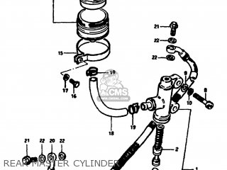 REAR MASTER CYLINDER - GS1100GK 1982 (Z) USA (E03)