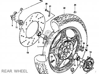 REAR WHEEL - GS1100GK 1982 (Z) USA (E03)