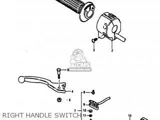 RIGHT HANDLE SWITCH - GS1100GK 1982 (Z) USA (E03)