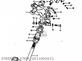 STEERING STEM (GS1100GKZ) - GS1100GK 1982 (Z) USA (E03)