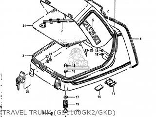TRAVEL TRUNK (GS1100GK2/GKD) - GS1100GK 1982 (Z) USA (E03)