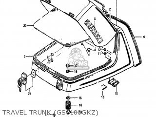 TRAVEL TRUNK (GS1100GKZ) - GS1100GK 1982 (Z) USA (E03)