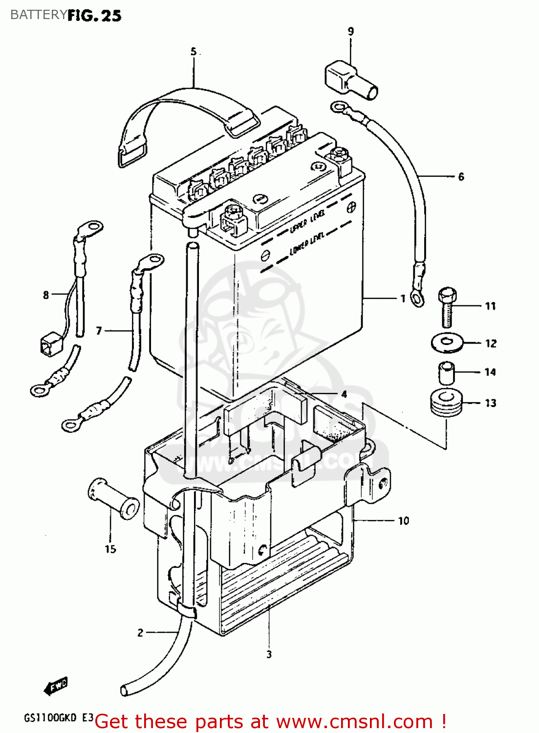 BATTERY GS1100GK 1983 (D) GENERAL EXPORT (E01)