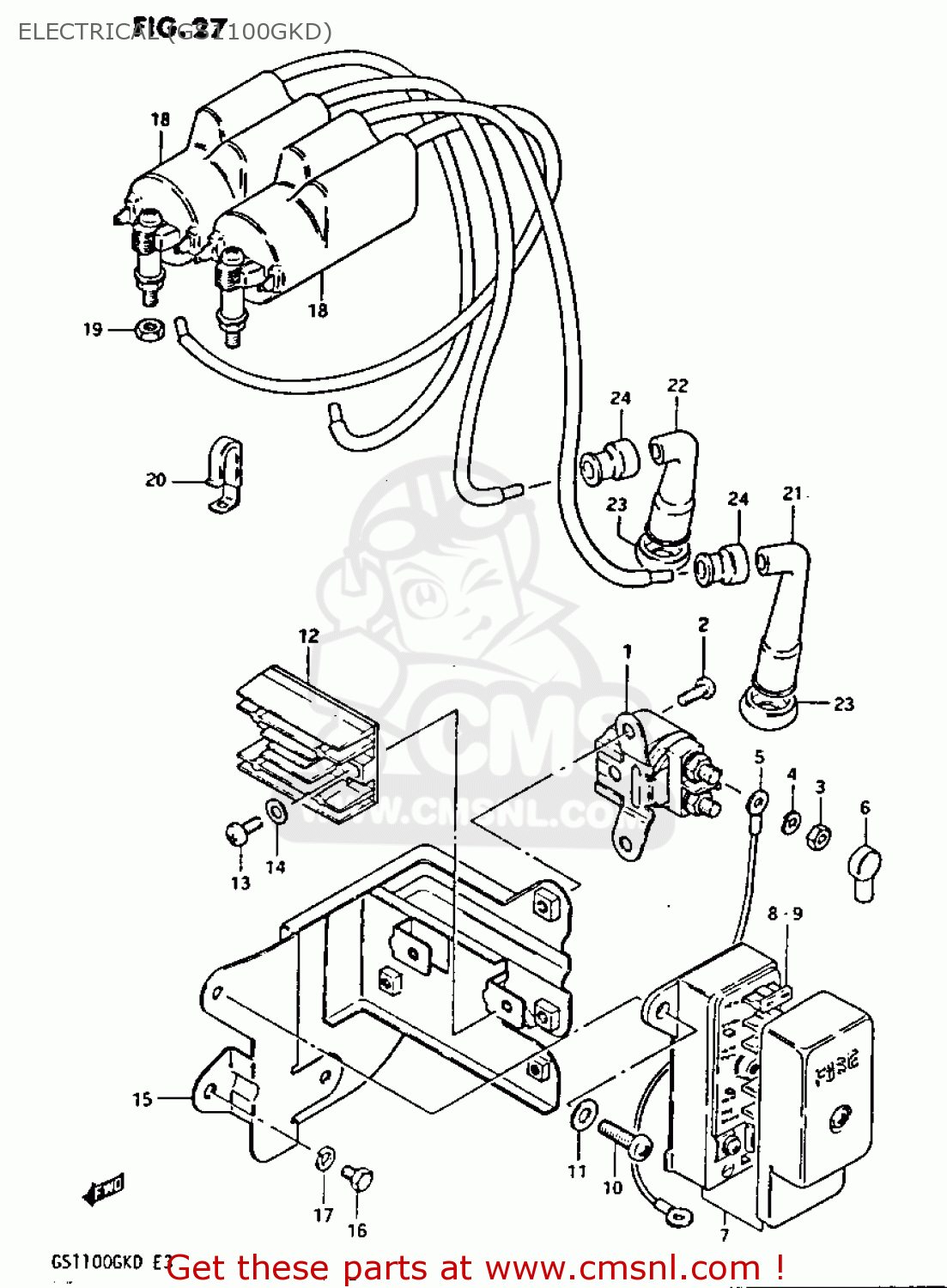 ELECTRICAL (GS1100GKD) GS1100GK 1983 (D) GENERAL EXPORT (E01)
