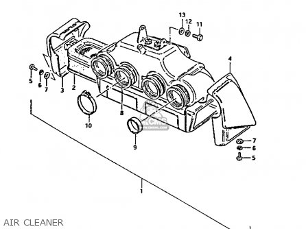 AIR CLEANER - GS1100GK 1983 (D) GENERAL EXPORT (E01)
