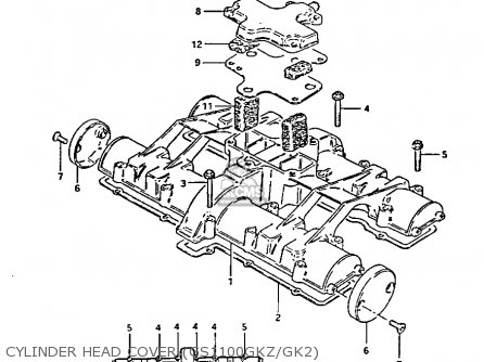 CYLINDER HEAD COVER (GS1100GKZ/GK2) - GS1100GK 1983 (D) GENERAL EXPORT (E01)