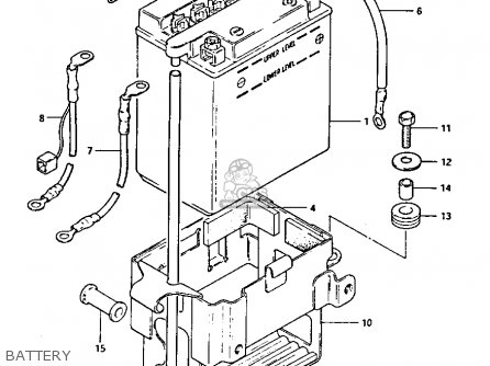 BATTERY - GS1100GK 1983 (D) GENERAL EXPORT (E01)