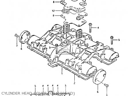CYLINDER HEAD COVER (GS1100GKD) - GS1100GK 1983 (D) GENERAL EXPORT (E01)