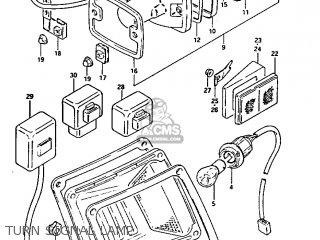 TURN SIGNAL LAMP - GS1100GK 1983 (D) GENERAL EXPORT (E01)