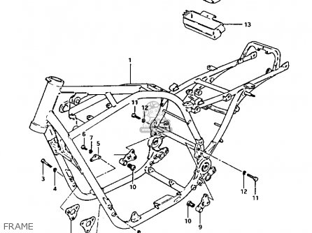 FRAME - GS1100GK 1983 (D) GENERAL EXPORT (E01)