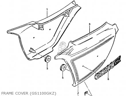 FRAME COVER (GS1100GKZ) - GS1100GK 1983 (D) GENERAL EXPORT (E01)
