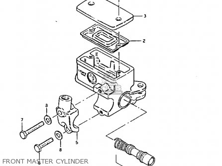 FRONT MASTER CYLINDER - GS1100GK 1983 (D) GENERAL EXPORT (E01)